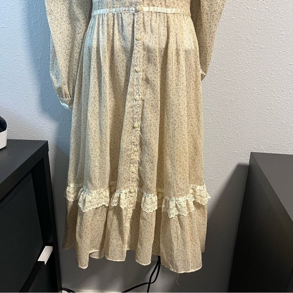 Gunne Sax Prairie Long Sleeve Midi Dress - Picture 13 of 16